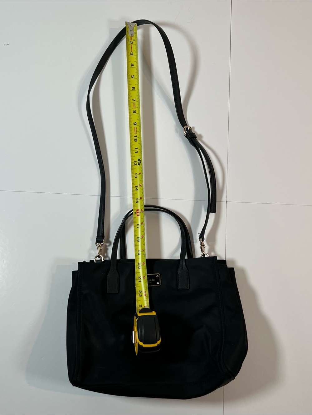 Kate Spade Black Nylon Satchel Crossbody Bag - Picture 6 of 10